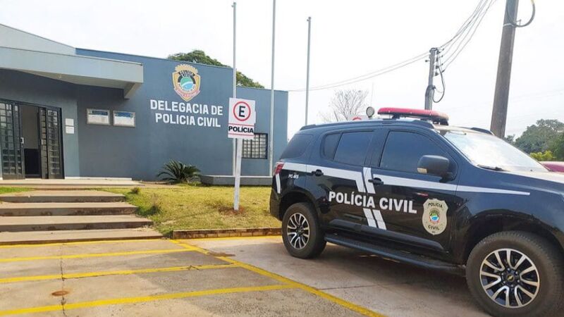 Fachada da Delegacia de Polícia Civil de Amambai