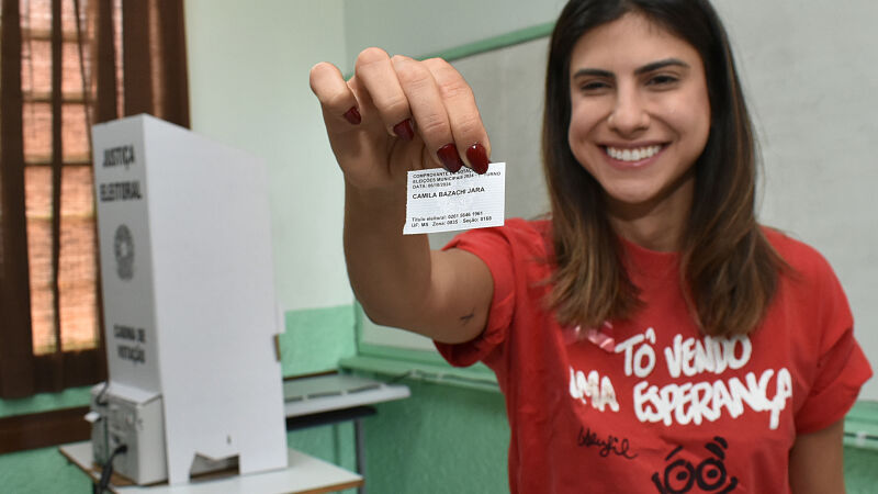 Camila Jara se mostrou confiante para um possível segundo turno