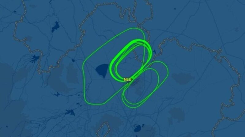 Avião presidecial do Lula ficou voando em circulos 