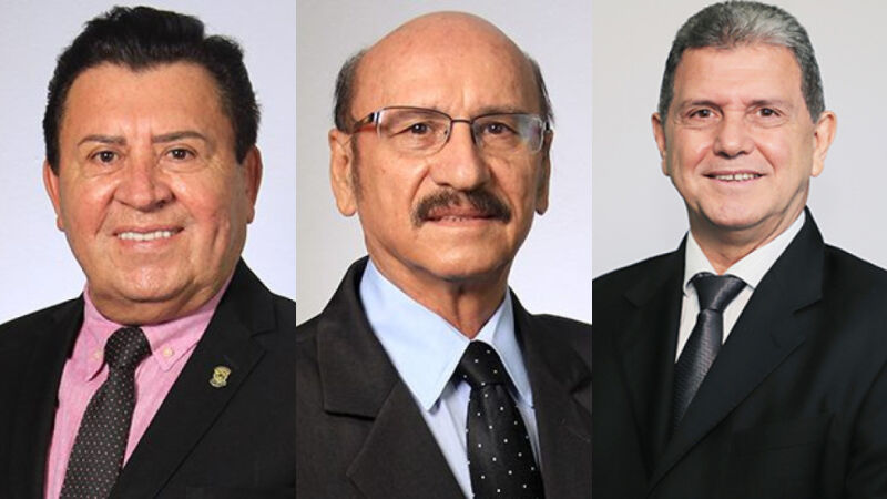 Valdir Gomes (PP), Dr. Loester (MDB) e João Rocha (PP), os antigões da Câmara Municipal, não conseguiram se reeleger pela quinta vez 