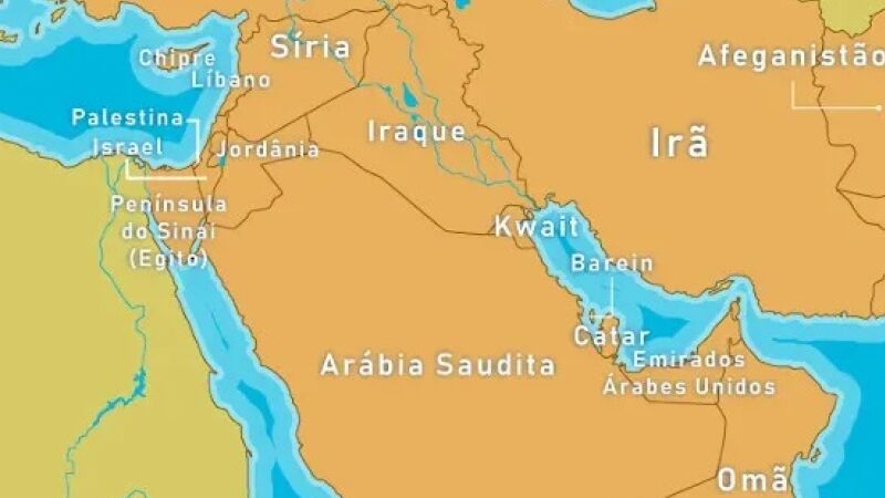 Conflito está concentrado nos países de Israel, Palestina, Irã e Líbano