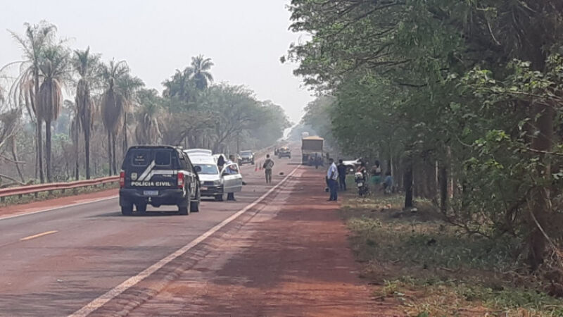 Acidente ocorreu no km 749, da BR-262, próximo a Corumbá