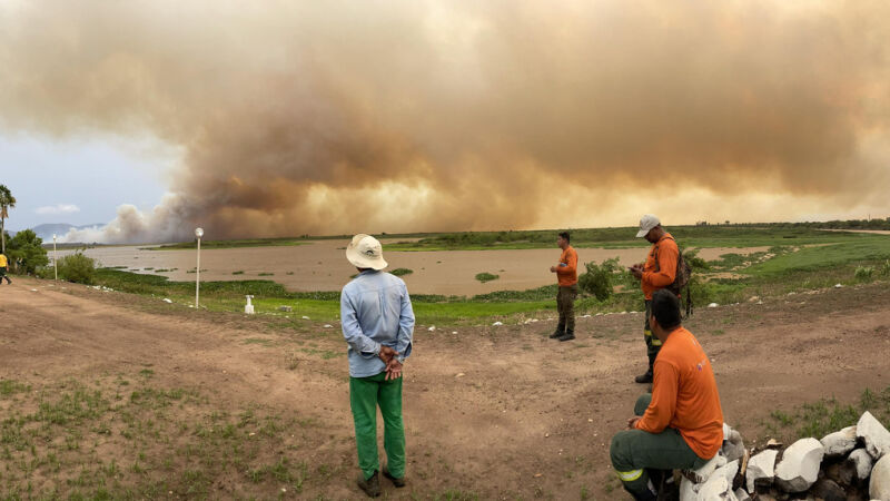 Incêndio avançou no Pantanal