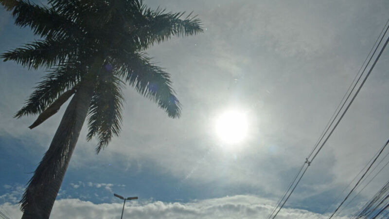 Semana será de muito calor e pancadas de chuva em grande parte do Estado