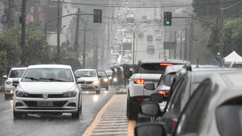 Dos oito dias deste mês, só não choveu na terça-feira