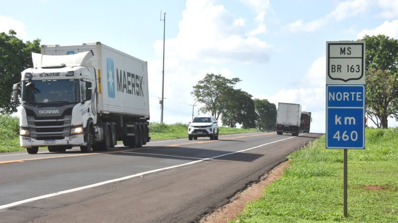 Sob responsabilidade da CCR MSVia desde 2014, a BR-163 não recebe obras de duplicação desde 2017