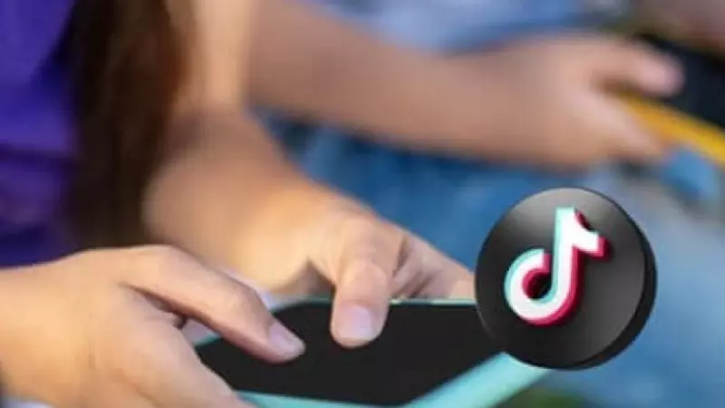 Crianças mexendo no aplicativo Tiktok 