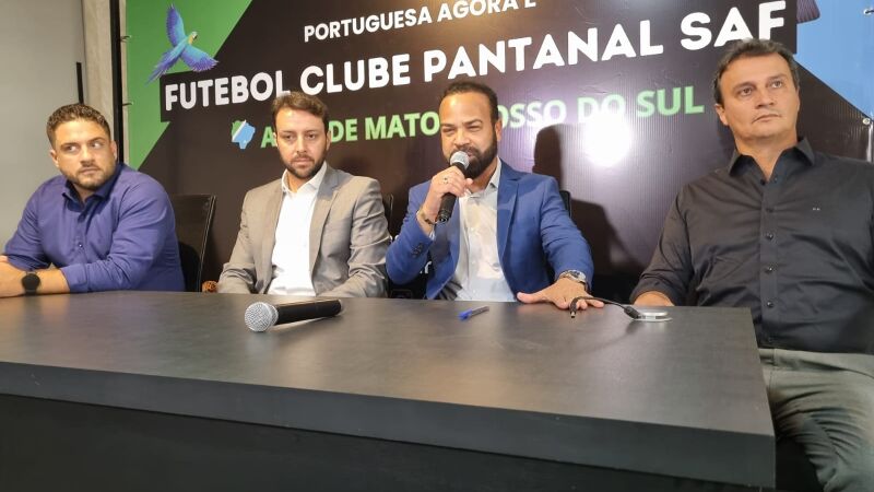 FC Pantanal SAF sendo anunciada pelo presidente Gilmar Ribeiro 