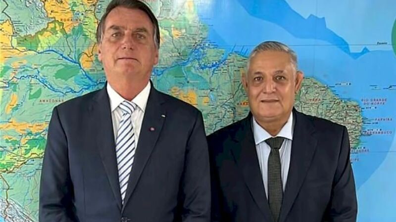 Ex-presidente Jair Bolsonaro e Tenente Portela, suplente de Tereza Cristina (PP)