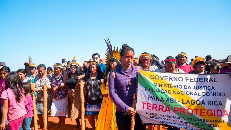 Representantes do Ministério dos Povos Indígenas estiveram em Douradina em julho deste ano