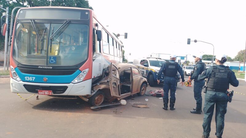 Acidente grave aconteceu na tarde de ontem, nas avenidas Gury Marques com Guaicurus, região sul de Campo Grande