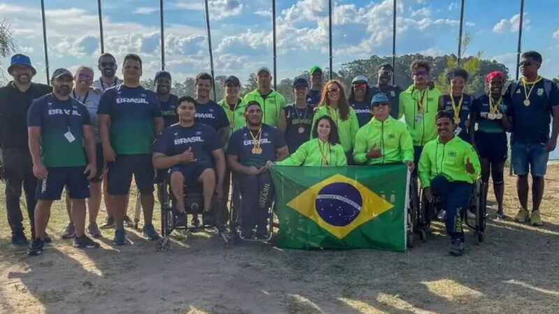 Equipe brasileira de canoagem paralímpica