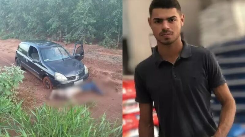 João Pedro, de 20 anos, foi encontrado com um tiro na cabeça em frente à um Renault Clio