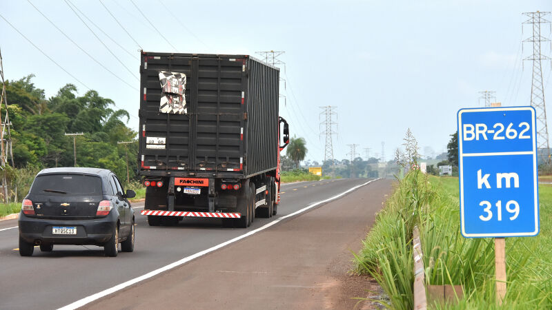 Trecho da BR-262 entre Campo Grande e Ribas do Rio Pardo é um dos principais do projeto da rota