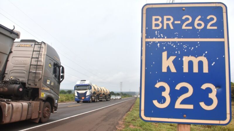 Fracassou o primeiro leilão da BR-262, entre Campo Grande e Três Lagoas