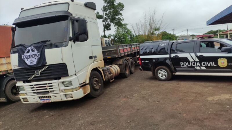 Caminhão apreendido está em Mato Grosso do Sul 