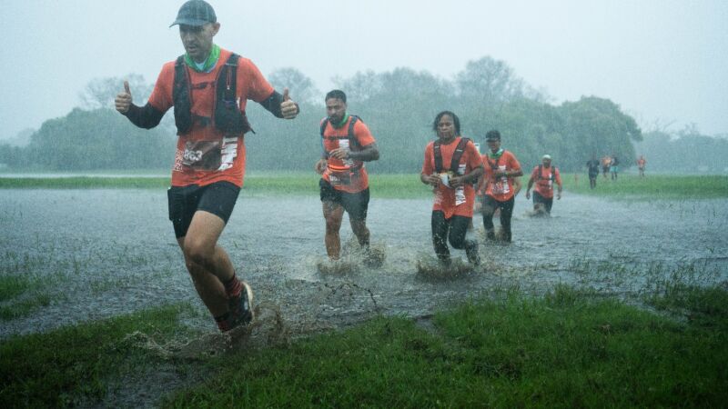 Maratona foi realizada em regiões alagadas do Pantanal