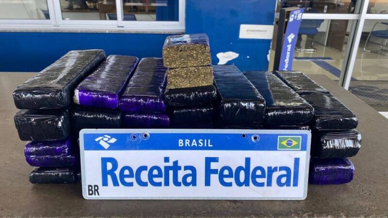 Apreensões de drogas em MS realizadas pela Receita Federal ultrapassaram 6 toneladas em 2024