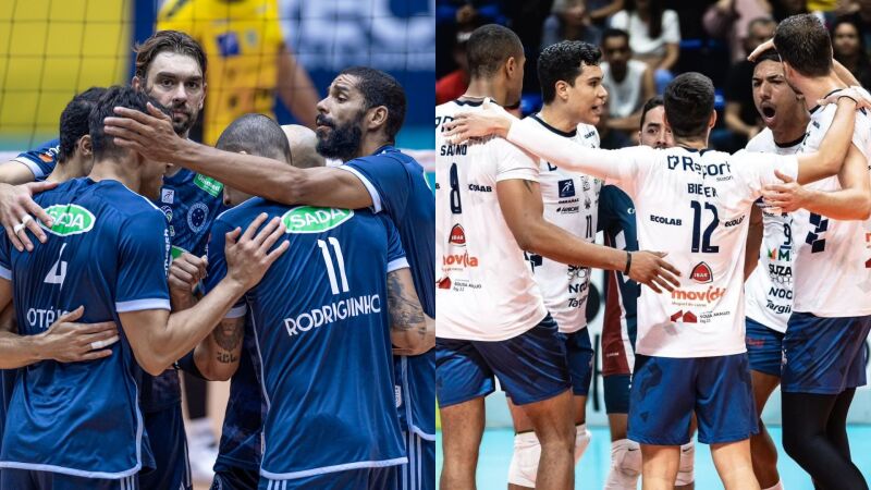 Sada Cruzeiro (MG) e Vôlei Suzano (SP) se enfrentam no dia 23 de março, em Campo Grande