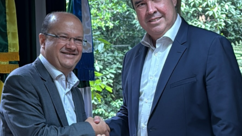 Vice Barbosinha e governador Riedel