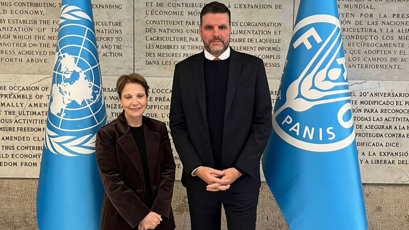 A senadora sul-mato-grossense Tereza Cristina e o presidente da FPA, deputado Pedro Lupion