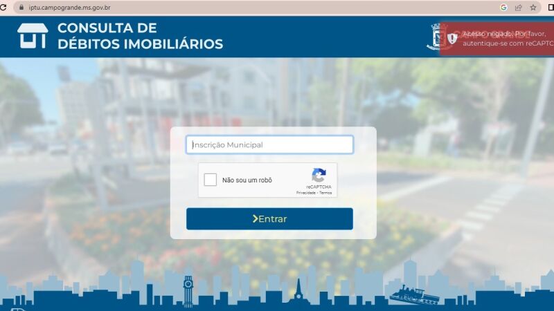 Faltando 4 dias para o fim do prazo, site do IPTU sai do ar 