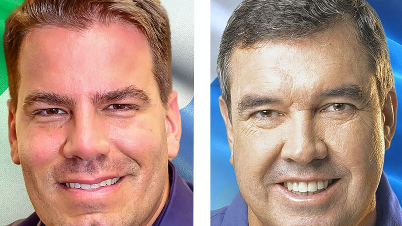 O ex-deputado estadual Capitão Contar e o governador Eduardo Riedel podem caminhar juntos