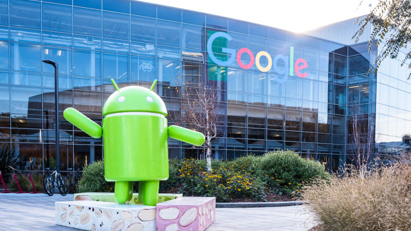 Sede da Google, proprietária do sistema Android