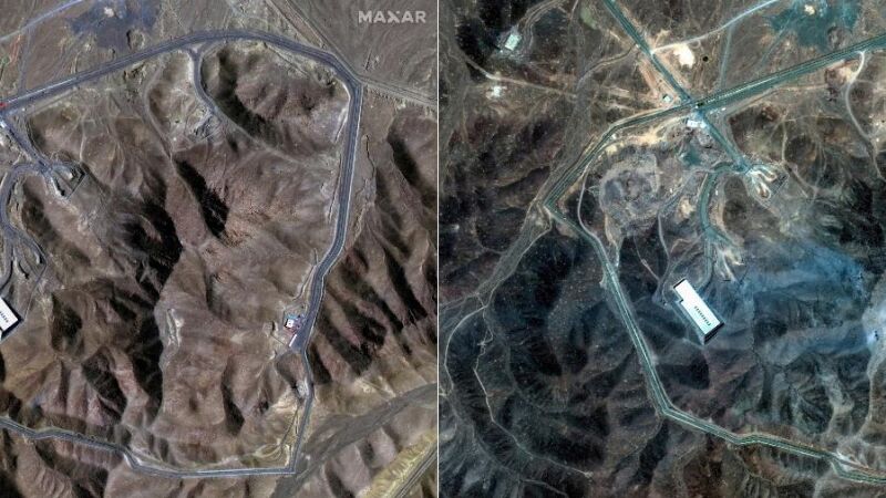 Imagens de satélites mostraram intenso movimento de caminhões nas usinas nucleares dois dias antes dos ataques