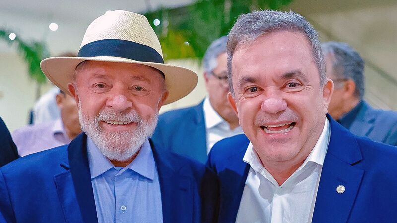 O presidente da República, Luiz Inácio Lula da Silva, e o deputado federal Vander Loubet