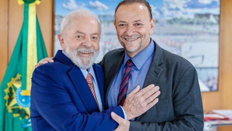 Edinho teve apoio do presidente Luiz Inácio Lula da Silva