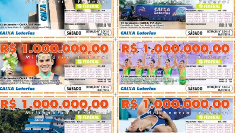 Confira os bilhetes premiados da Loteria Federal 