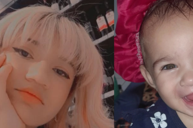 Vanessa e a filha Sophie, de apenas 10 meses 