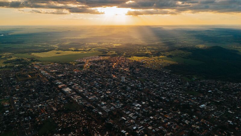 Visão aérea de Sidrolândia