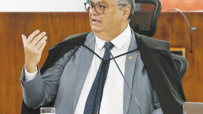 O ministro Flávio Dino, do Supremo Tribunal Federal (STF), durante audiência sobre emendas