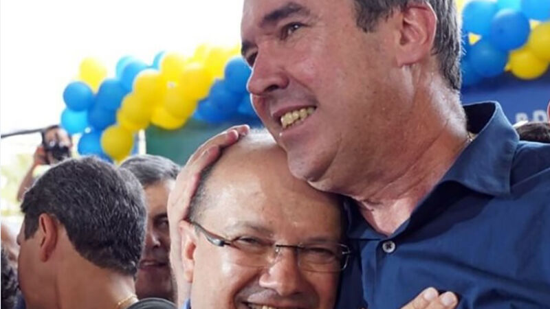 Barbosinha (vice-governador) e Riedel (governador)