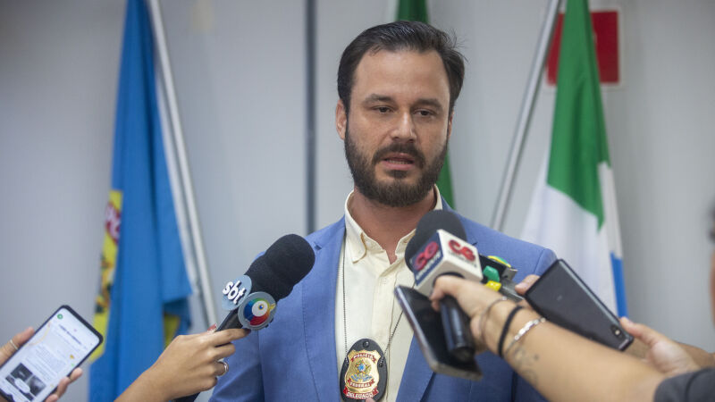 Chefe da delegacia de repressão a crimes fazendários, delegado Anezio Rosa de Andrade