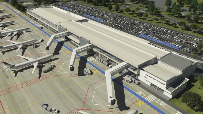 Prazo contratual é de que as três pontes de embarque sejam disponibilizadas até junho de 2026 em Campo Grande