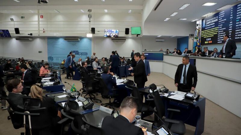 Sessão na manhã desta terça-feira (9) na Câmara Municipal de Campo Grande