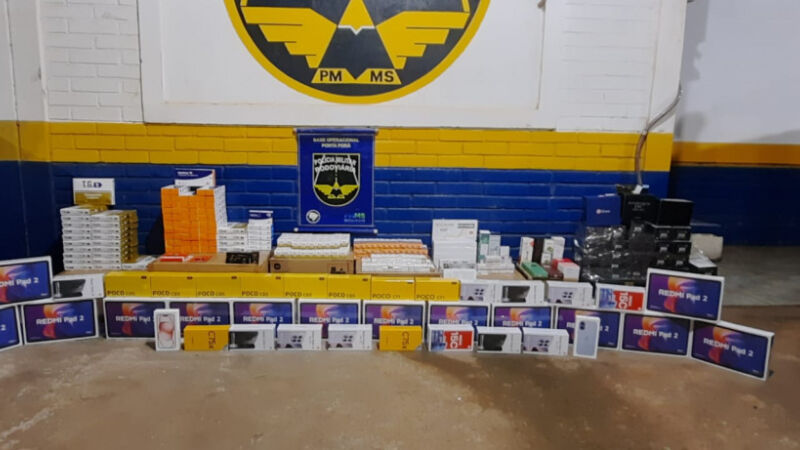 Além dessas canetas emagrecedoras, os policiais militares rodoviários de Mato Grosso do Sul apreenderam ainda alguns aparelhos eletrônicos e outras substâncias