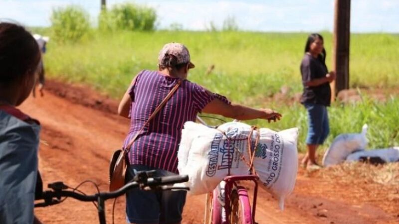 Cerca de 20 mil famílias indígenas espalhadas em 86 aldeias são contempladas com 25 quilos de alimentos a cada mês 