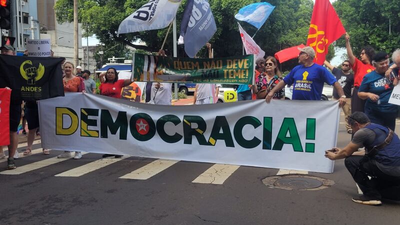 Esquerda de MS se reúne para protestar contra a PL da Dosimetria