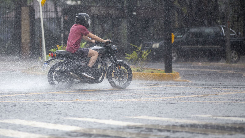 Domingo foi chuvoso na Capital