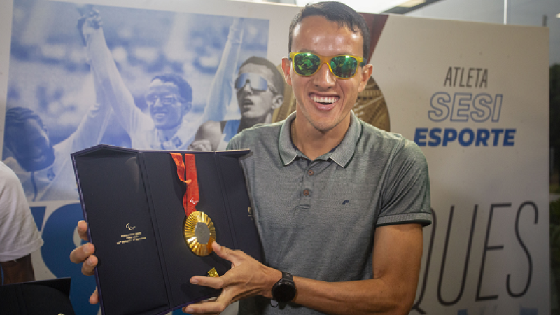 Yeltsin Jacques, sul-mato-grossense medalhista de ouro nas paralimpíadas 