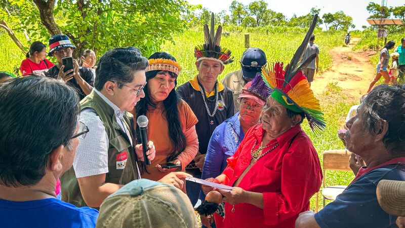 Acordo entre representantes do Governo Federal e dos Guarani Kaiowá foi firmado nesta -sexta-feira, em Juti, na região sul do Estado
