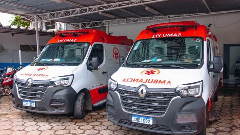 Novas ambulâncias, doadas pelo Governo Federal em abril de 2025