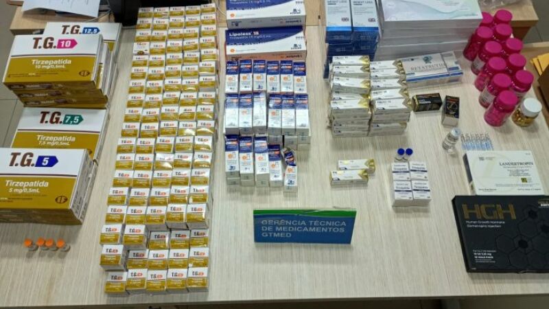 Operação apreende mais de 3 mil ampolas de substâncias para recarregar as canetas