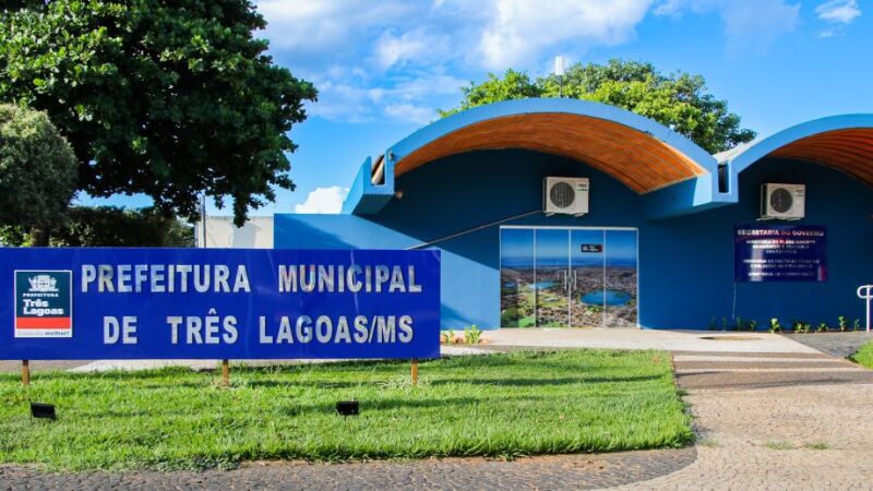 Fachada da Prefeitura de Três Lagoas