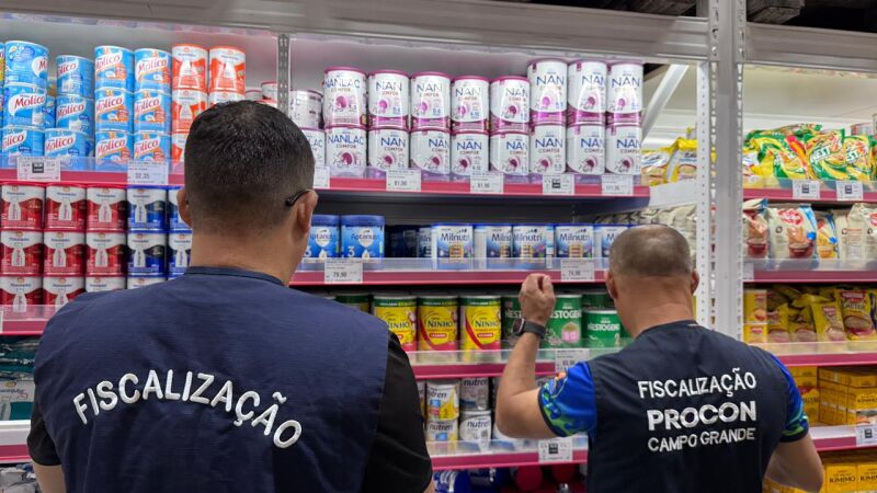 Procon recolhe fórmulas infantis de supermercados de Campo Grande