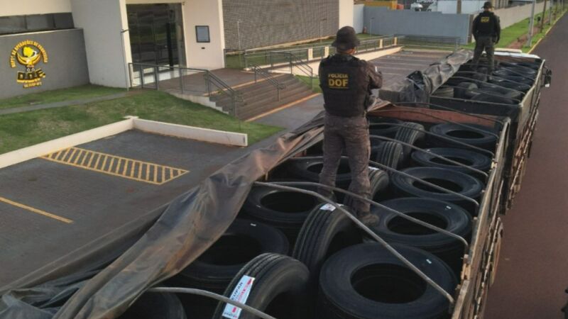  Os caminhoneiros afirmaram que pegaram a carga na cidade de Pedro Juan Caballero, no Paraguai